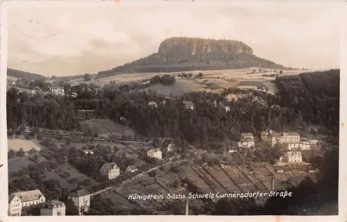 Königstein (Sachsen) Cunnersdorfer Straße gl1942 190.982