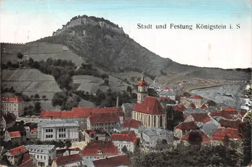 Königstein (Sachsen) Panorama gl1925 190.978