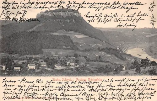 Königstein (Sachsen) Panorama gl 190.971