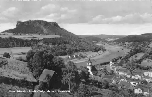 Königstein (Sachsen) Panorama gl1965 190.975
