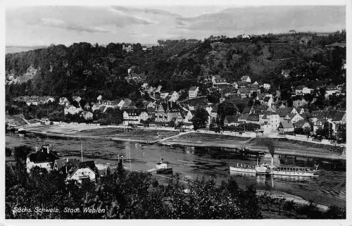 Wehlen Sächs.Schweiz Panorama gl1938 191.024