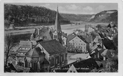 Wehlen Sächs.Schweiz Panorama ngl 191.030