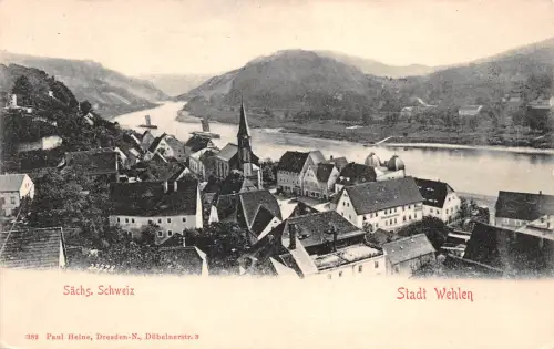 Wehlen Sächs.Schweiz Panorama ngl 191.028