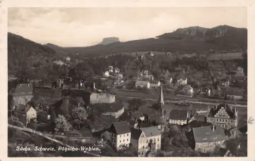 Wehlen-Pötzscha Sächs.Schweiz Panorama ngl 191.037