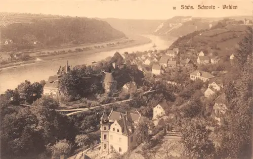 Wehlen Sächs.Schweiz Panorama ngl 191.029