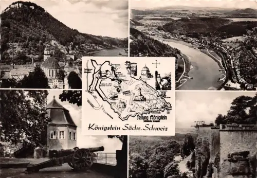 Königstein (Sachsen) Mehrbildkarte gl 191.013