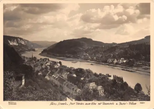 Wehlen Sächs.Schweiz Panorama gl 191.034