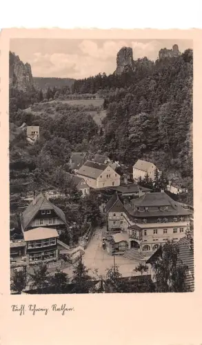 Rathen (Sächsische Schweiz) Teilansicht gl1933 191.067