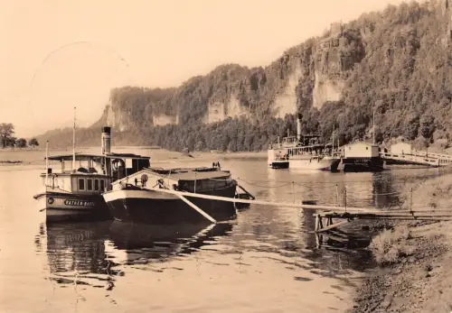Rathen (Sächsische Schweiz) An der Elbe gl1961 191.095