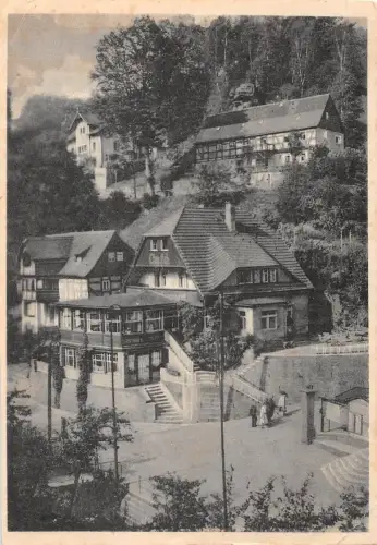 Rathen (Sächsische Schweiz) Gasthaus "Zum sonnigen Eck" gl1955 191.097