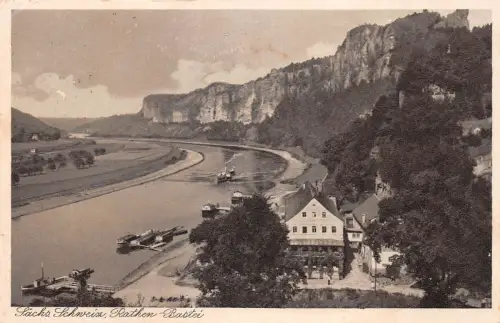 Rathen (Sächsische Schweiz) mit Basteiwände gl1935 191.082