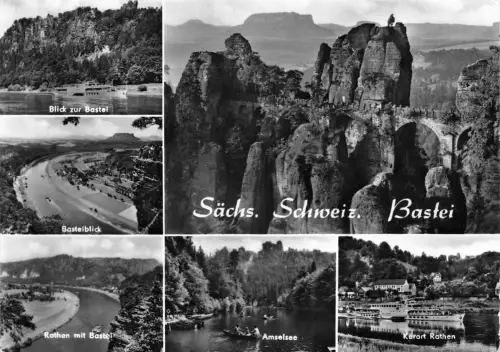 Sächsische Schweiz Mehrbildkarte gl1973 191.101