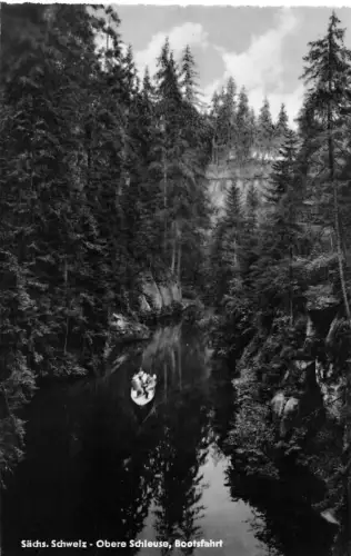 Sächs. Schweiz Obere Schleuse Bootsfahrt ngl 191.110