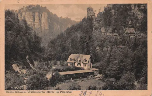 Waltersdorfer Mühle im Polenztal gl1924 191.124