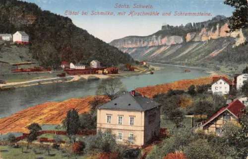 Schmilka Elbtal mit Hirschmühle ngl 191.111