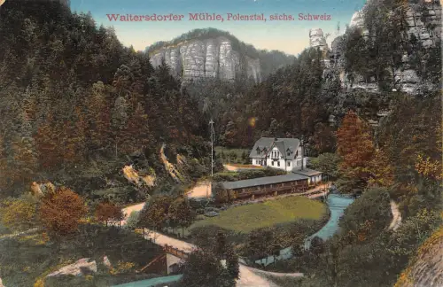 Waltersdorfer Mühle Polenztal gl1914 191.125