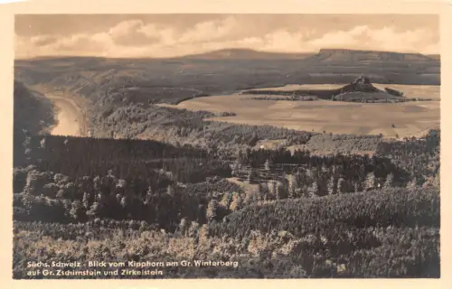 Sächs. Schweiz Blick vom Kipphorn gl 191.134