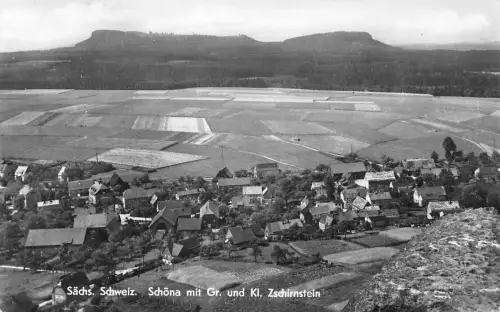 Schöna mit Gr. und Kl. Zschirnstein gl1968 191.138