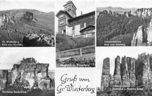 Sächs. Schweiz Gr. Winterberg Mehrbildkarte gl 191.135