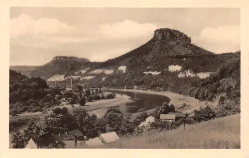 Königstein (Sachsen) und Lilienstein gl1956 191.176