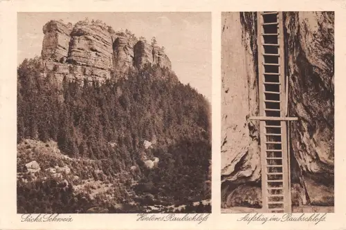 Sächs. Schweiz Hinteres Raubschloß gl1943 191.187