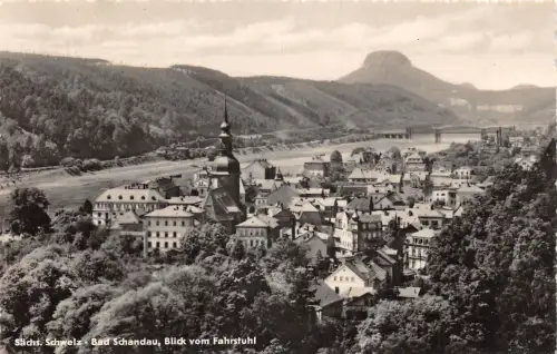 Bad Schandau Blick vom Fahrstuhl gl1957 191.186