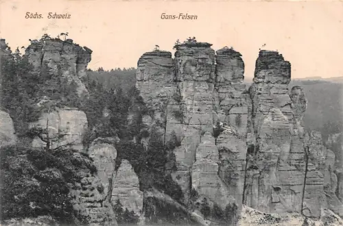 Sächs. Schweiz Gans-Felsen ngl 191.180