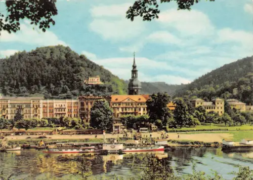 Bad Schandau a. Elbe Panorama gl1971 191.222