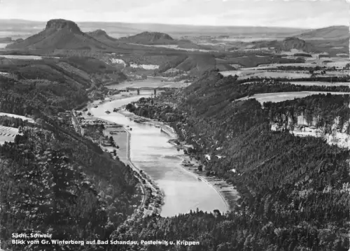 Bad Schandau Blick vom Gr. Winterberg gl1959 191.237