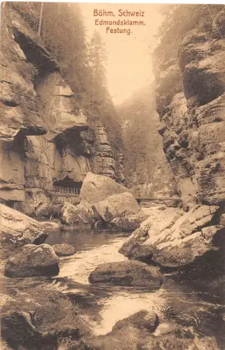 Böhm. Schweiz Edmundsklamm Festung ngl 191.216