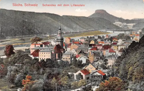 Bad Schandau a. Elbe mit dem Lilienstein ngl 191.208