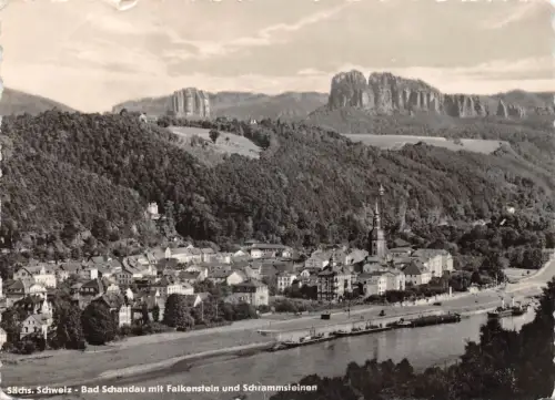 Bad Schandau mit Falkenstein gl1957 191.236