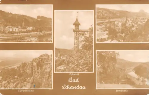 Bad Schandau Mehrbildkarte gl 191.273