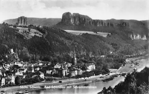 Bad Schandau mit Schrammsteinen gl 191.284