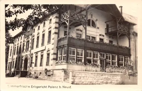 Polenz (Neustadt) Gaststätte Erbgericht Fotokarte gl 191.317