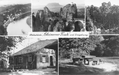 Sächs. Schweiz Steinerer Tisch Mehrbildkarte ngl 191.318