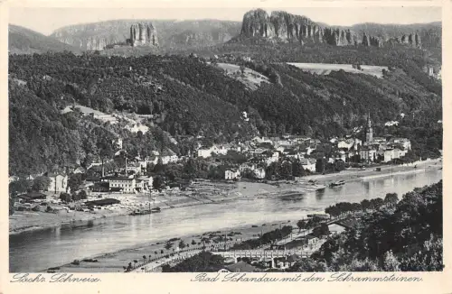 Bad Schandau mit den Schrammsteinen ngl 191.303