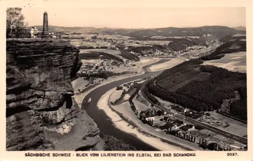 Bad Schandau Blick vom Lilienstein gl1960 191.307