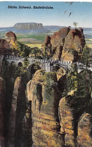 Sächs. Schweiz Basteibrücke gl1928 191.334