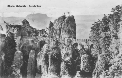 Sächs. Schweiz Basteibrücke gl1933 191.340