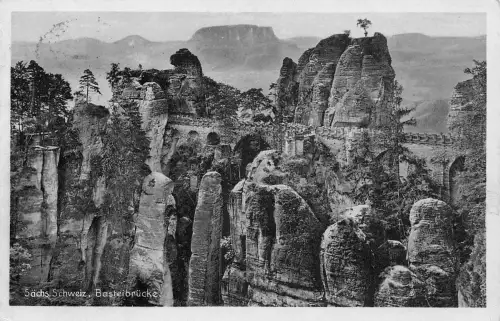 Sächs. Schweiz Basteibrücke gl1937 191.345