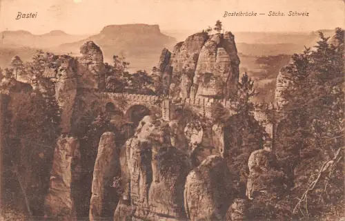 Sächs. Schweiz Basteibrücke gl1929 191.339