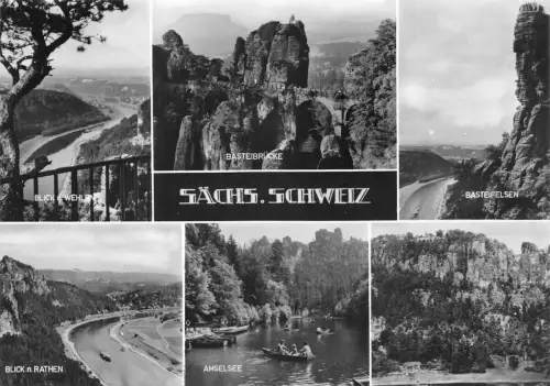 Sächs. Schweiz Mehrbildkarte gl1970 191.351