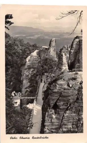 Sächs. Schweiz Basteibrücke gl1956 191.335