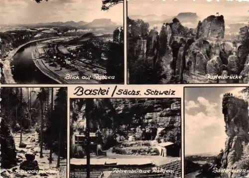 Sächs. Schweiz Mehrbildkarte gl1958 191.350