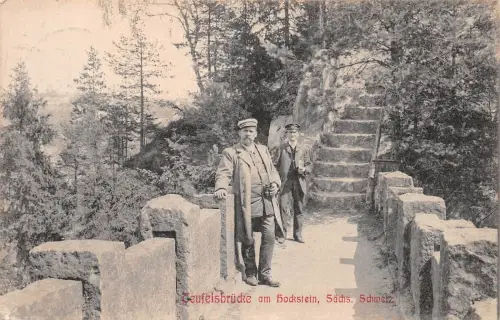 Sächs. Schweiz Teufelsbrücke gl1908 191.373