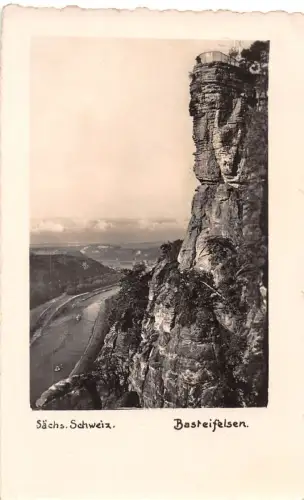 Sächs. Schweiz Basteifelsen Fotokarte gl1937 191.371
