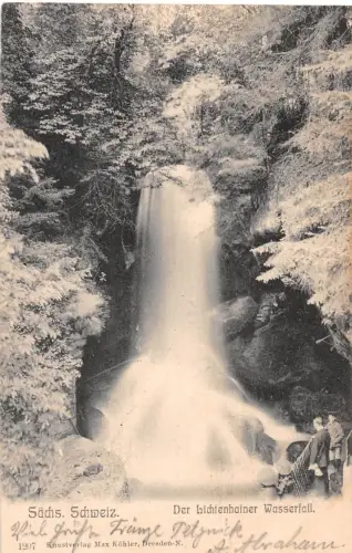 Sächs. Schweiz Lichtenhainer Wasserfall gl1905 191.360