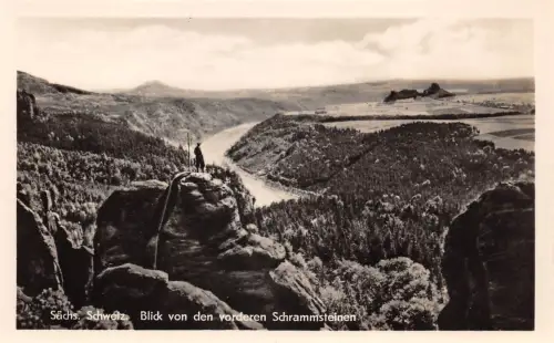 Sächs. Schweiz Blick von den vorderen Schrammsteine ngl 191.379