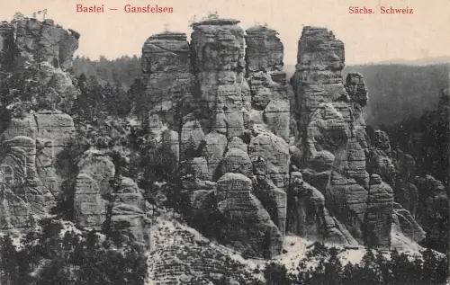Sächs. Schweiz Bastei Gansfelsen ngl 191.387